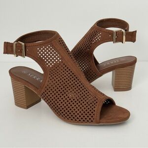 SERRA Ladies Open Toe Booties Women Size 8